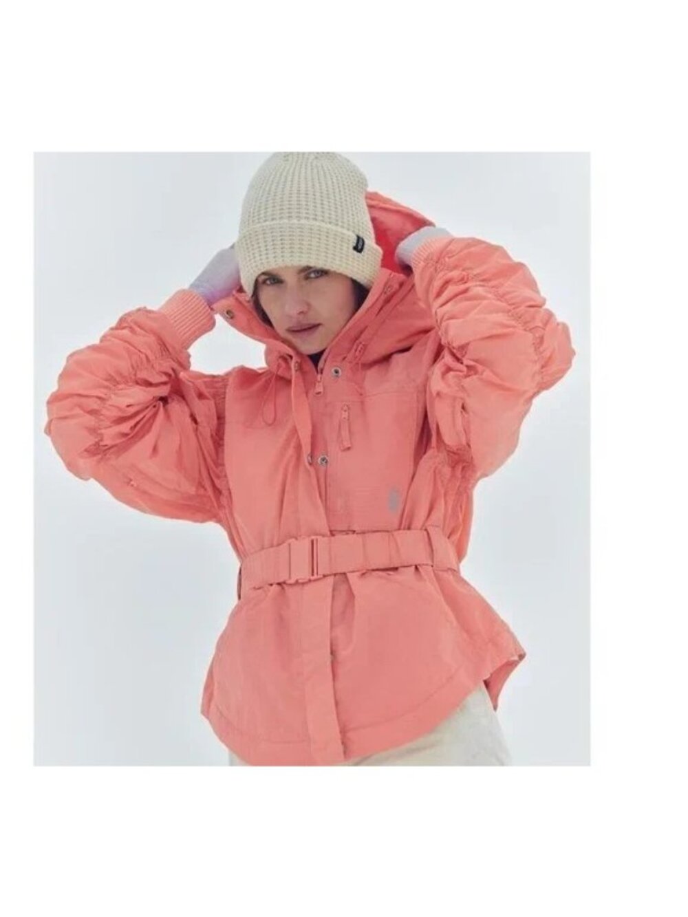 Free People Lift Love Jacket Ski Winter Athleisure Snow Retro Insulated Womens L